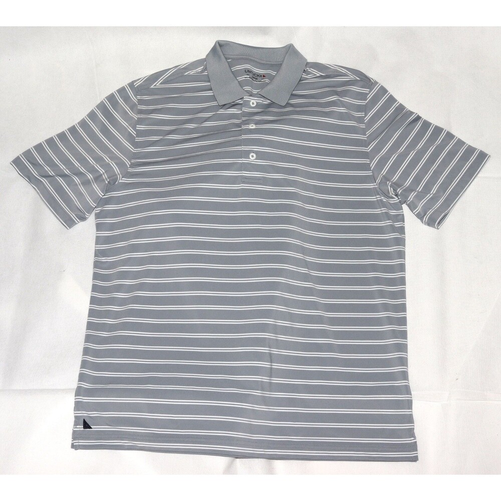 SOLD UNTUCKit Men's Short‎ Sleeve Golf Polo Striped Shirt Size Large